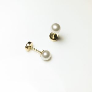 Par Abridores Oro 18K Perla Mediana
