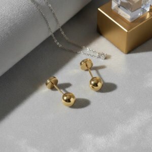 Par Abridores Oro 18K Bolita Grande