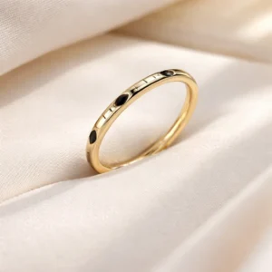 Anillo Pelo de Elefante Oro 18 K Unisex 1 Gramo