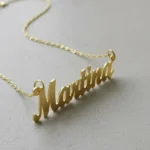 Conjunto Oro 18 K Cadena Singapur + Nombre Personalizado