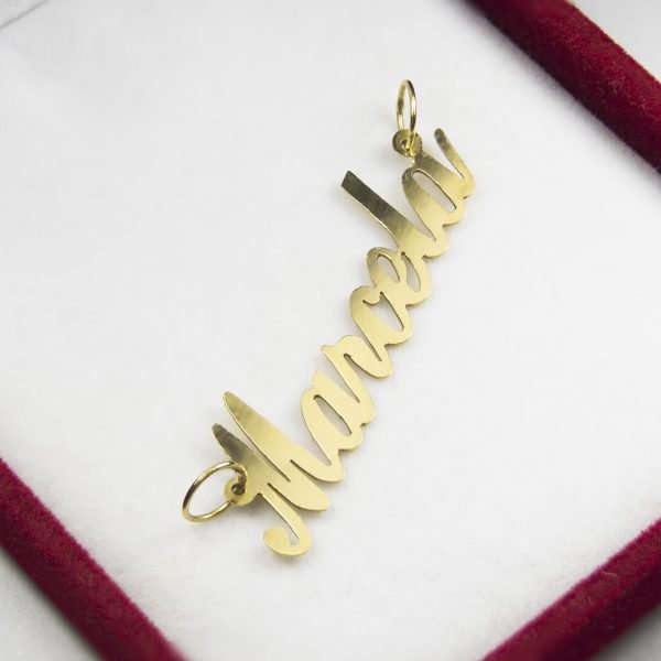 Dije Oro 18 K Nombre Personalizado 1,5 Gramos - Imagen 2