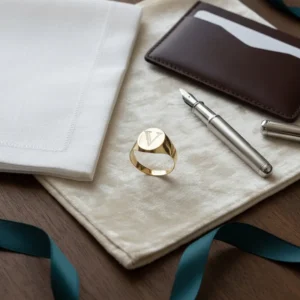 Anillo Sello Oro 18 K Unisex 1,2 Gramos