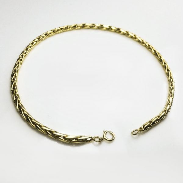 Pulsera Oro 18 K Soga Pomerato 2 Mm 20 Cm 3 Gramos - Imagen 2