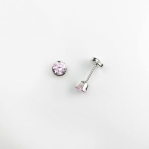 Par Aritos Abridores Oro Blanco 18K Grifas Grande