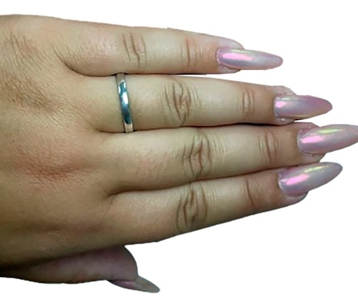 Par de Alianzas Plata 925 Clásicas Media Caña - Imagen 4