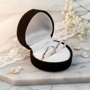 Par de Alianzas Plata 925 Clásicas Media Caña