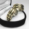 Par de Alianzas Plata 925 y Oro 18K Labradas