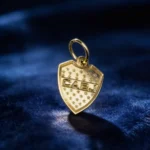 Dije Oro 18 K Escudo Boca Chico 0,3 Gramos