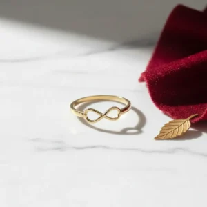 Anillo Oro 18 K Infinito Mujer Niña
