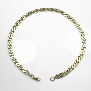 Pulsera Oro 18 K Espiga 3 Mm 22 Cm 3.6 Gramos