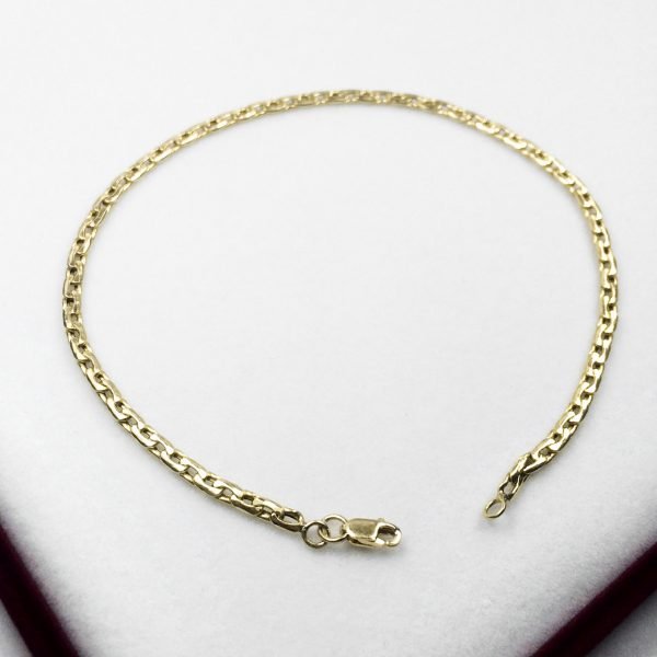 Pulsera Oro 18 K Paris 3 Mm 22 Cm 2,7 Gramos