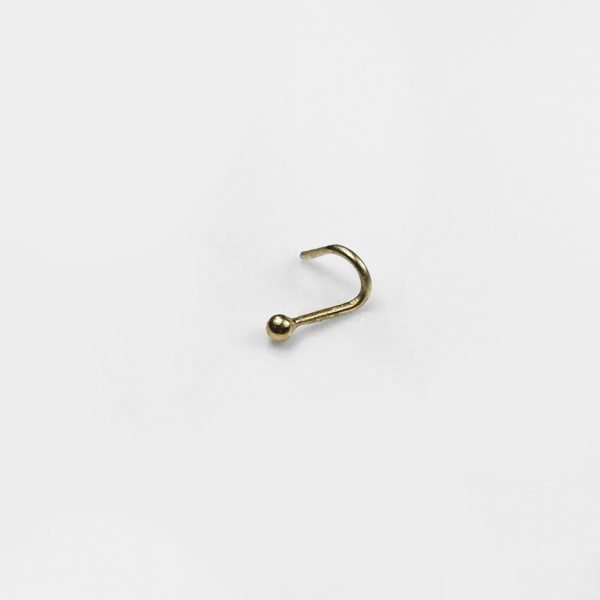 Piercing Oro 18K Para Nariz Bolita