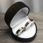 Par Alianzas Plata 925 y Oro 18 K Anchas Compromiso