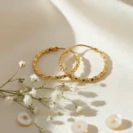 Par Aros Oro 18k Argollas Cubanos Retorcidos 12 Mm 0.5 Gramos