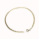Pulsera Oro 18k Modelo Paris Hombre Mujer 1.5 Grs