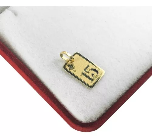 Dije Medalla Oro 18k 0.5 Gramos 15 Años