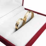 Par Alianzas Oro 18k Facetado 6 Grs Casamiento Compromiso