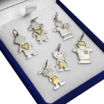 Dije Plata 925 Y Oro 18 K Nene Nena