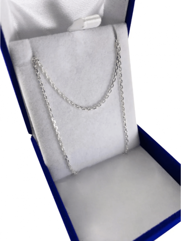 Cadena Hombre Plata 925 Forcet Diamantada 60 Cm - Imagen 2