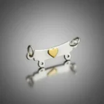 Dije Plata 925 Y Oro 18 K Percha 2 Nene Nena