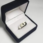 Anillo Sello Plata 925 y Oro 18k Calado Con Dos o Tres Iniciales