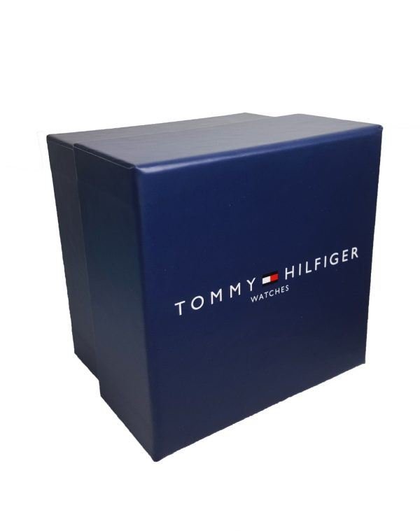 Reloj Tommy Hilfiger Malla Azul detalles rojos Sumergible (TH1791839) - Imagen 3
