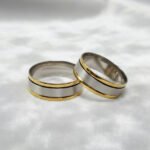Alianzas Plata 925 Y Oro 18 Kts Lisas Cinta  (AR09)