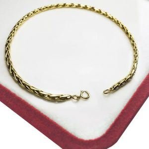 Pulsera Oro 18k Modelo Soga 5 Grs 4 Mm 20 Cm Hilo 3 Nueva