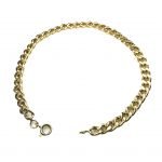 Pulsera Oro 18k Grumet Cubano 3,2 Grs 22 Cm Mujer Hombre