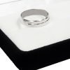 Par De Alianzas Plata Facetadas Compromiso Casamiento (T1012)