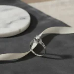 Anillo Mujer Oro Blanco 18 Kilates Grifas Brillantes