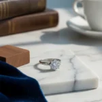 Anillo Mujer Oro Blanco 18 Kitlates Roseta Con Brillantes