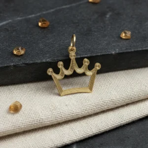 Dije Corona Oro 18k 0.4 Gramos Regalo Mama