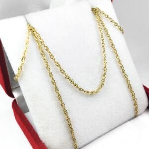Cadenas Oro 18 kilates Singapur 1.9 Gramos 50 Cm