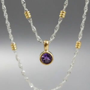 Conjunto Plata Y Oro Cadena 50 Cm + Dije Susano Con Argolla