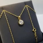 Conjunto Cadena Oro + Dije Plata Y Oro Susano Con Argolla