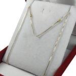 Cadena Veneciana Plata 925 Y Oro 18k  Diferentes largos