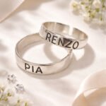 Par De Alianzas Plata 925 Con Nombre Casamiento Compromiso