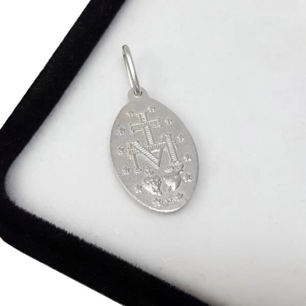 Medalla Milagrosa Ovalada Plata 925 - Imagen 2