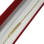 Pulsera Identidad Adulto Oro 18k 2.1 Gramos Para Mujer Incluye Grabado