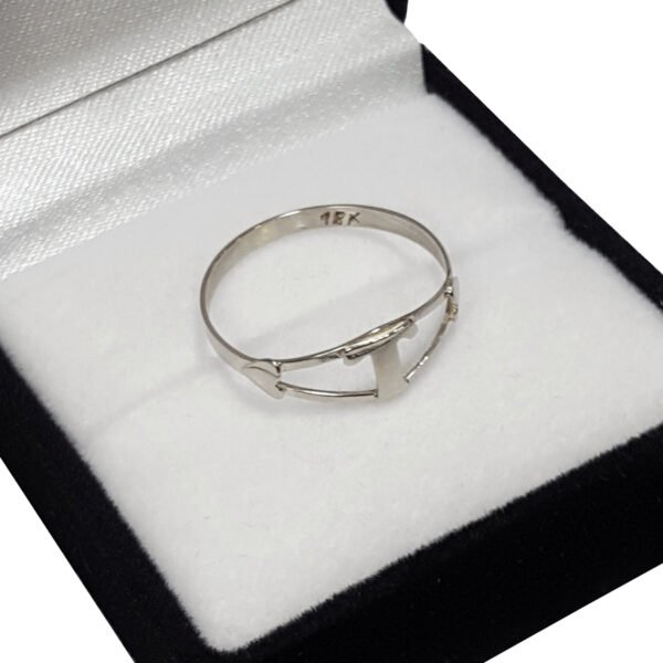 Anillo Plata 925 Ecologico Inicial A Eleccion - Imagen 3