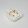 Par Aros Abridores Oro 18k Cubic Grifas Chico