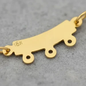 Dije Oro 18 K Percha 3 Para Nena o Nene 0.6 Grs