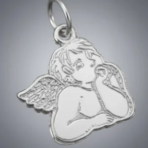 Dije Compu Oro 18k Ángel Rafael 0.4 Grs Comunion