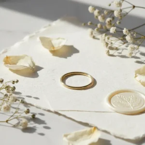 Anillo Mujer Oro 18k Hilo Liso 1 Gramo Casamiento Compromiso