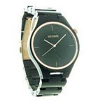 Reloj Pulsera Hombre Stone Madera Simil Bambu Sto1070