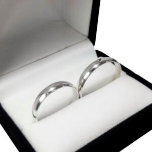 Par De Alianzas Plata 925 Finas Compromiso Casamiento - ITALIANA