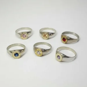 Anillo Bulgari Tipo Sello Con Piedra Color A Eleccion