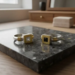 Anillos Bulgari Plata 925 Y Oro 18 Kilates de 16 mm