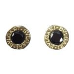 Aros Bulgari Redondos 10 mm Plata Y Oro 18 Kilates